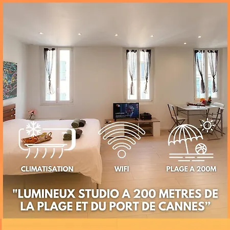 Le Clemenceau By Apirent #Cosy #200M Des Plages #Wifi Cannes Exterior photo